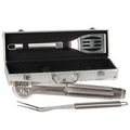 3 Piece Bbq Set w/ Aluminum Case